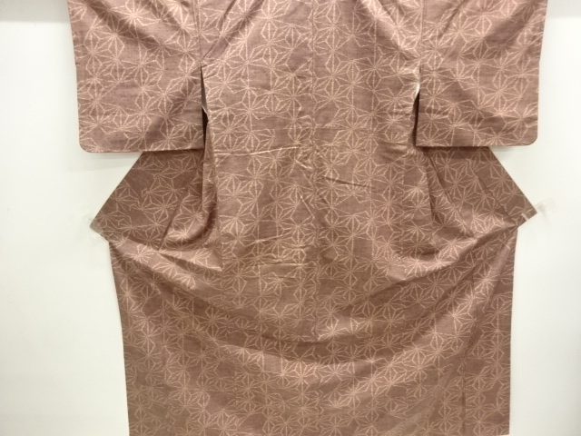 JAPANESE KIMONO / TSUMUGI / WOVEN ASANOHA